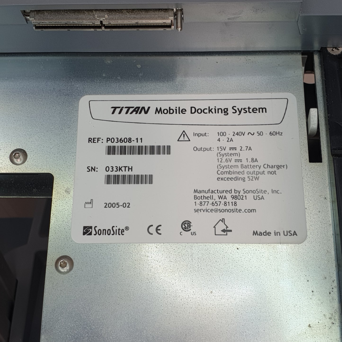 SonoSite Titan with Mobile Docking Station [Used]