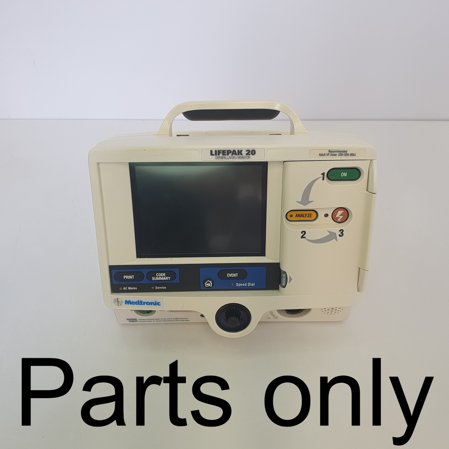 Physio Control Lifepak 20 Defibrillator/Monitor [Parts only]