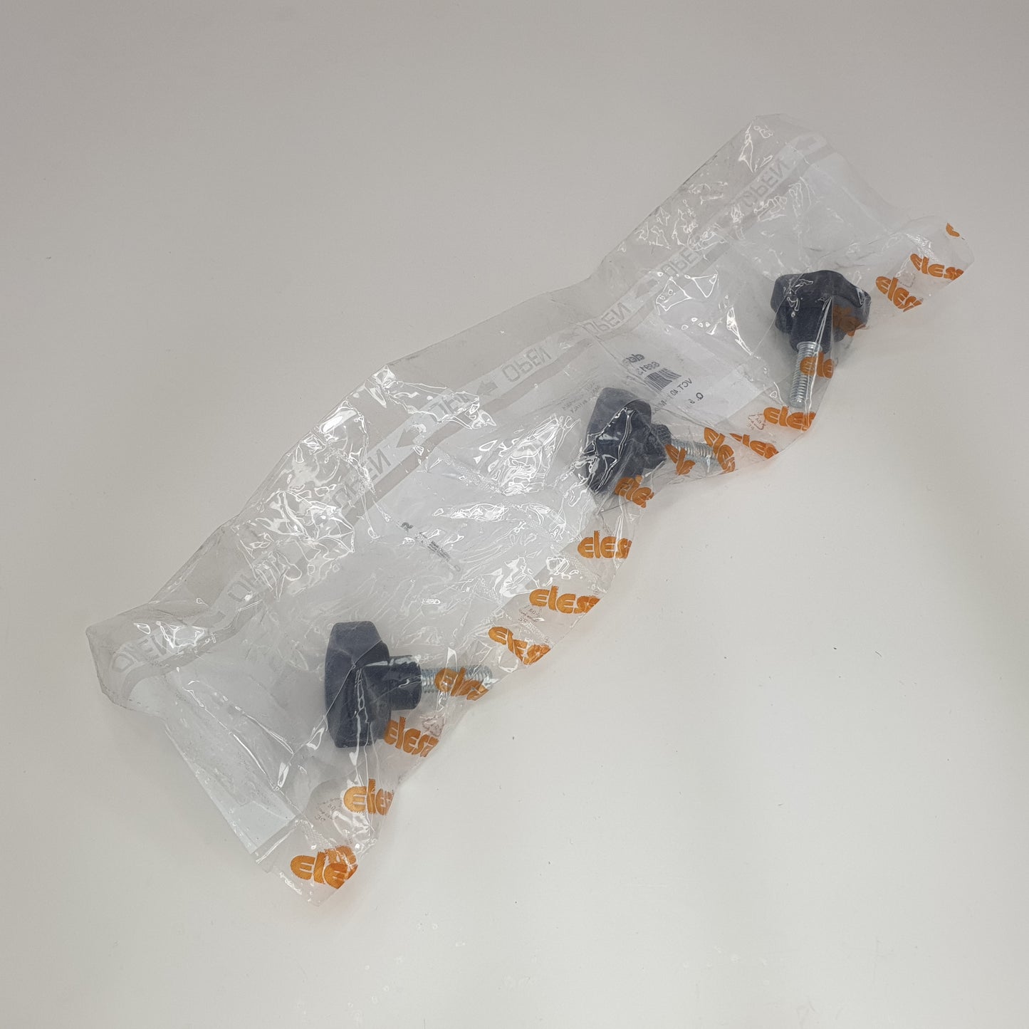 Elesa Black Polypropylene Based Technopolymer Knob, M8 x 25, Threaded Stud 69913-C9 [New/Unused]