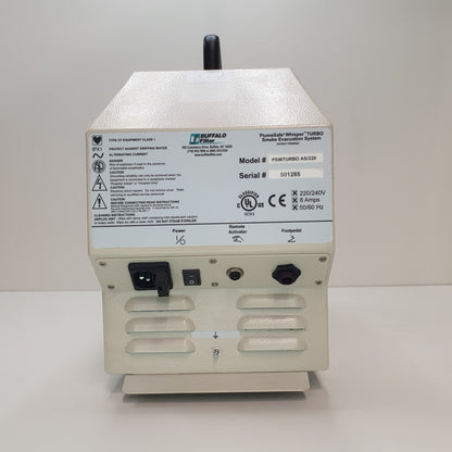 Buffalo Filter Whisper Turbo PlumeSafe Smoke Evacuation System [Used]