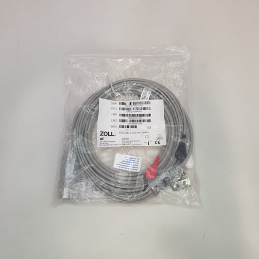 Zoll 3 Lead ECG Cable 3LD AHA Snaps 9500-0229 [New/Unused]