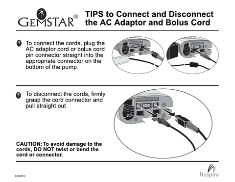 Hospira GemStar Bolus Cord [Refurbished]