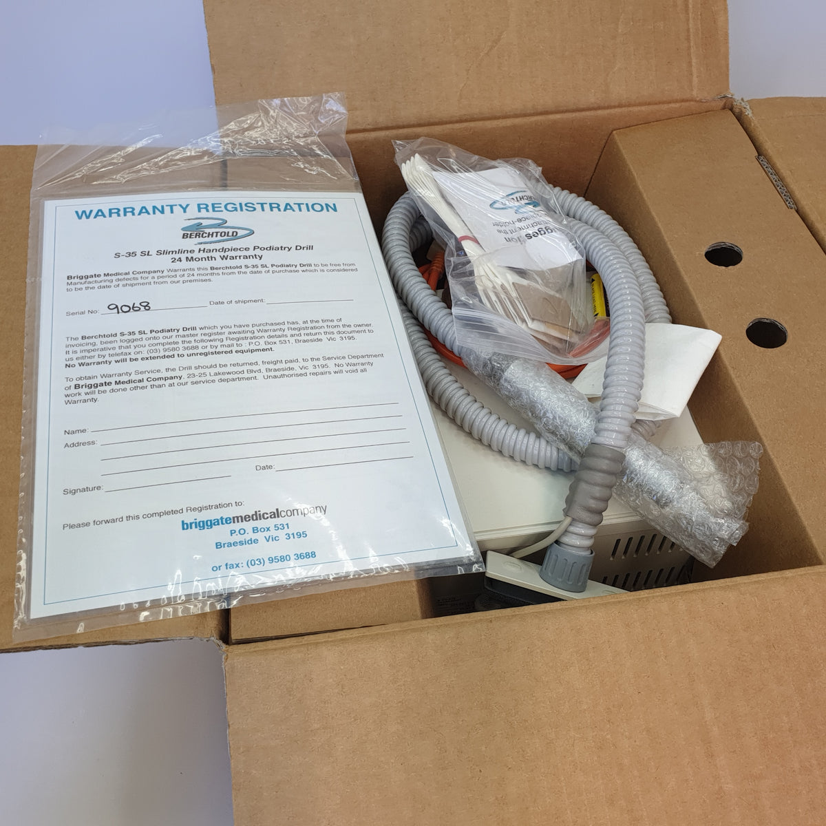 Berchtold S35 Dust Extraction Podiatry Drill [Refurbished]
