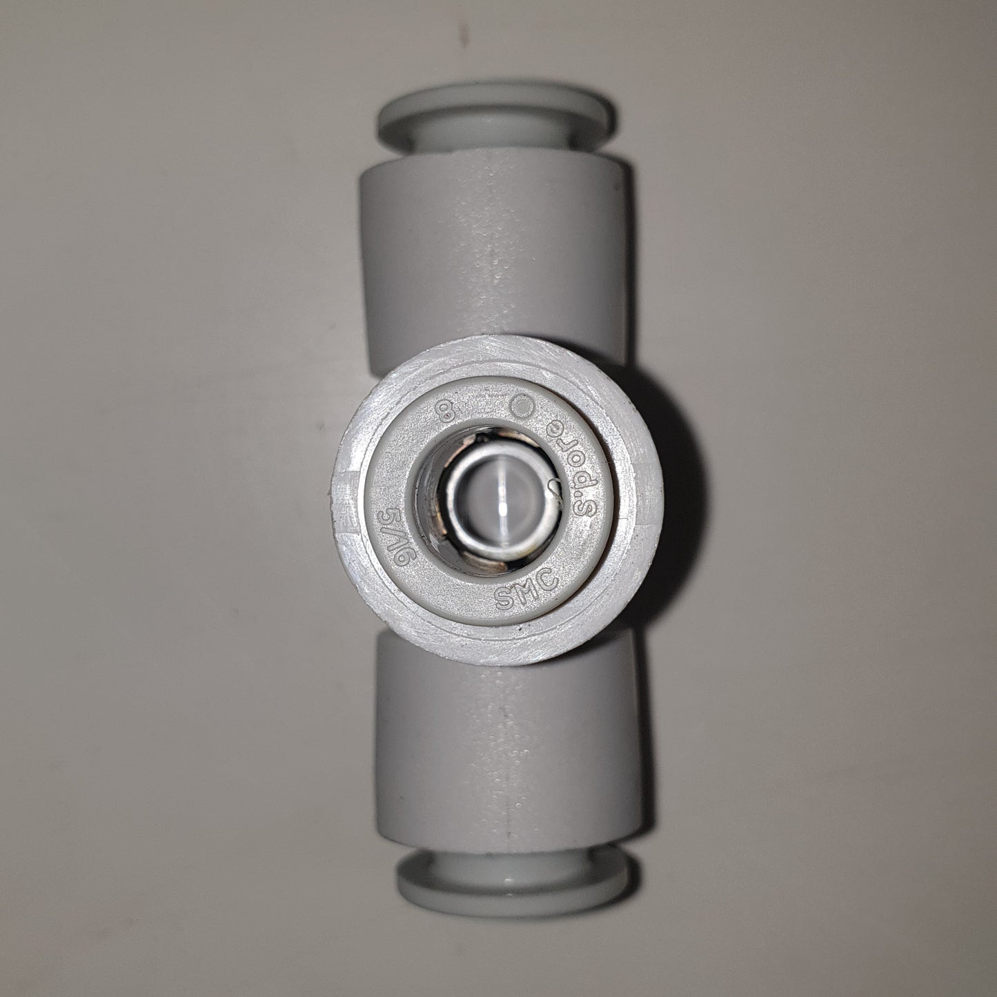LOT OF 10 SMC Pneumatics KQ2T10-08A fitting, diff dia union tee, KQ2 FITTING [Used]