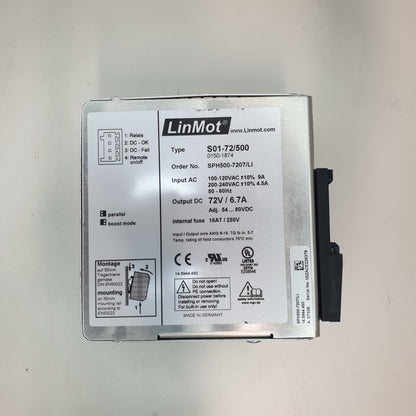 Linmot S01-72/500 Power Supply Module [Used]