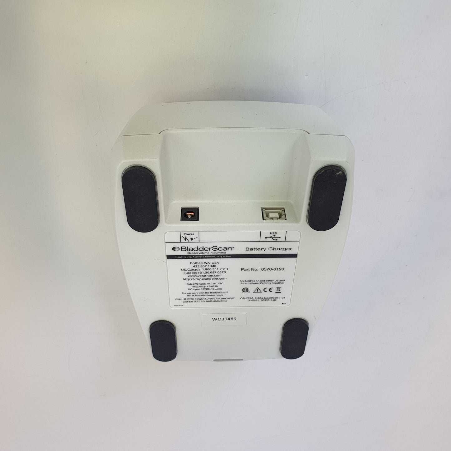 Verathon BladderScan Battery Charger 0570-0193 [Used]